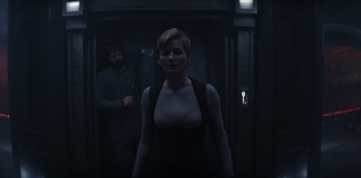 Syfy's Nightflyers "Icarus" - Gretchen Mol & Angus Sampson