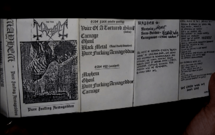 Lords of Chaos (2019) - Mayhem Cassette Tape