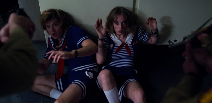 Father Son Holy Gore - Stranger Things - Steve and Robin Caught by Russians