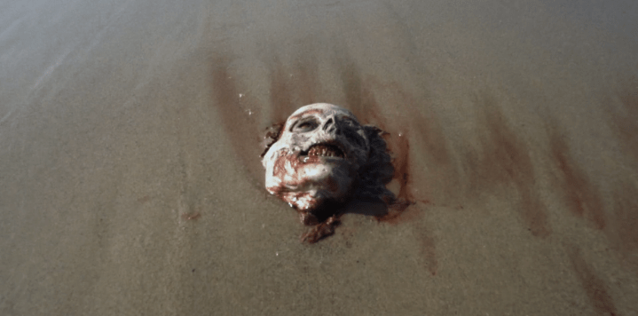 Father Son Holy Gore - The Walking Dead - Zombie Face on the Beach