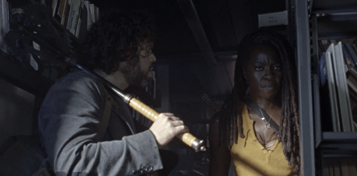 Father Son Holy Gore - The Walking Dead - Dan Fogler and Danai Gurira as Luke and Michonne