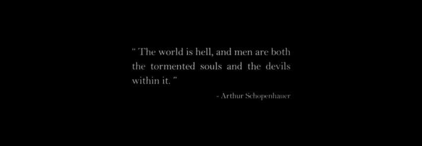 Father Son Holy Gore - The North Water - Schopenhauer Quote