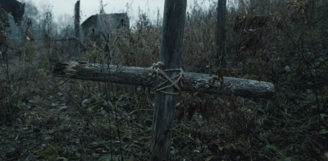 Father Son Holy Gore - Chapelwaite - Wooden Cross