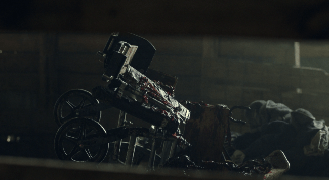 Father Son Holy Gore - Fear the Walking Dead - Wendell's Bloody Wheelchair