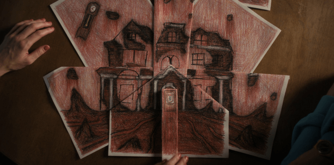 Father Son Holy Gore - Stranger Things 4 - Drawing of Creel House