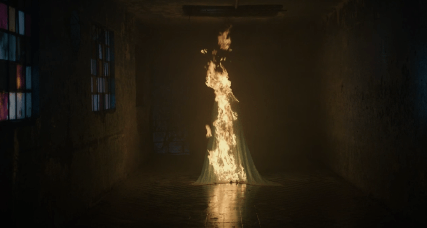 Father Son Holy Gore - Huesera - Burning Virgin Mary Valeria